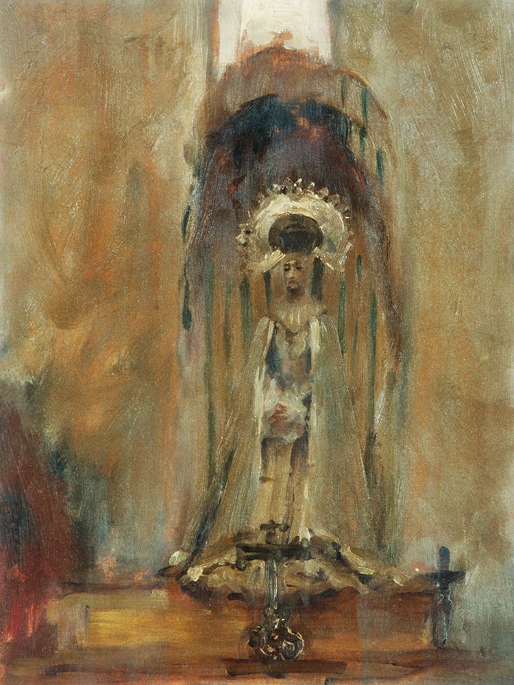 Wall Art Painting id:439975, Name: A Spanish Madonna, Artist: Sargent, John Singer