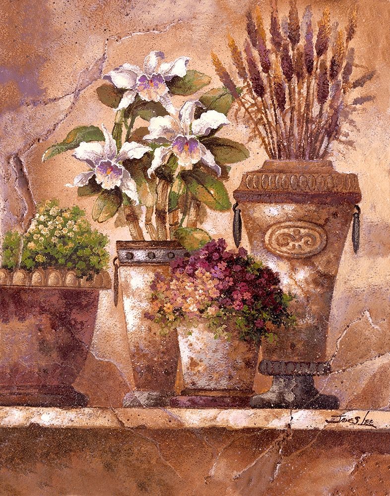 Wall Art Painting id:414564, Name: Floral Elegance 1, Artist: Lee, James