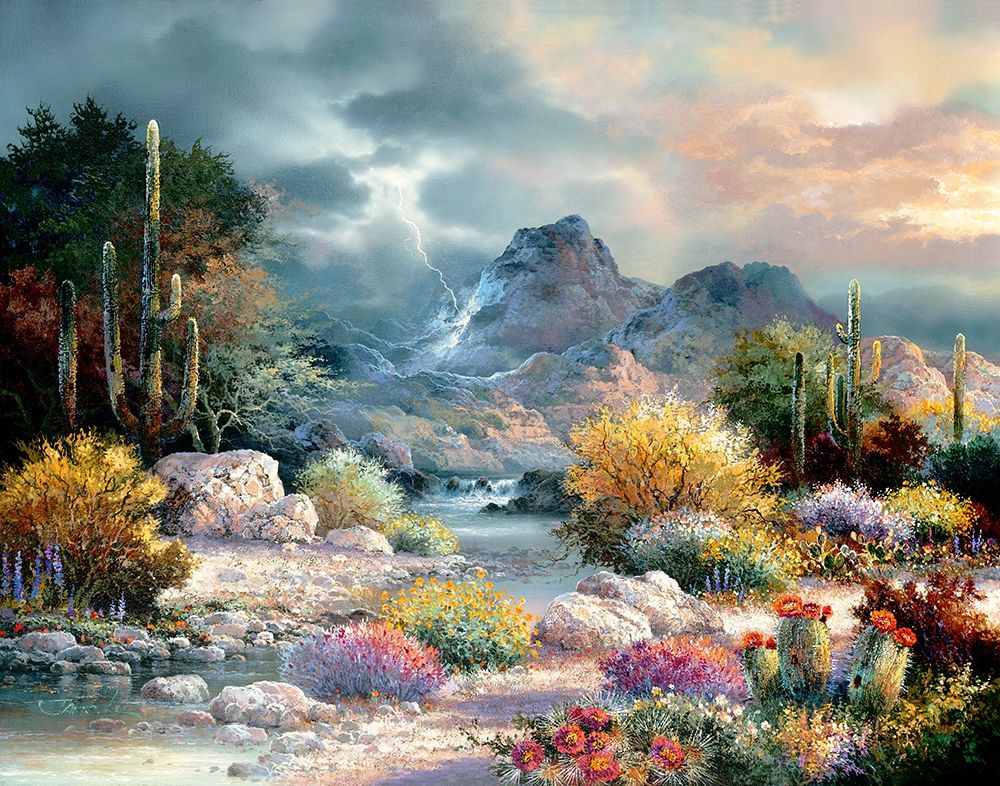 Wall Art Painting id:414576, Name: Springtime Valley, Artist: Lee, James