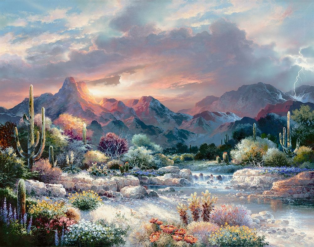 Wall Art Painting id:414577, Name: Sonoran Sunrise, Artist: Lee, James