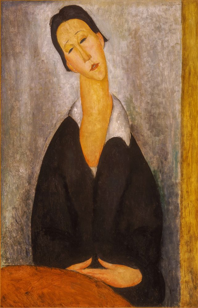 Wall Art Painting id:619667, Name: Portrait of a Polish Woman 1919, Artist: Modigliani, Amedeo