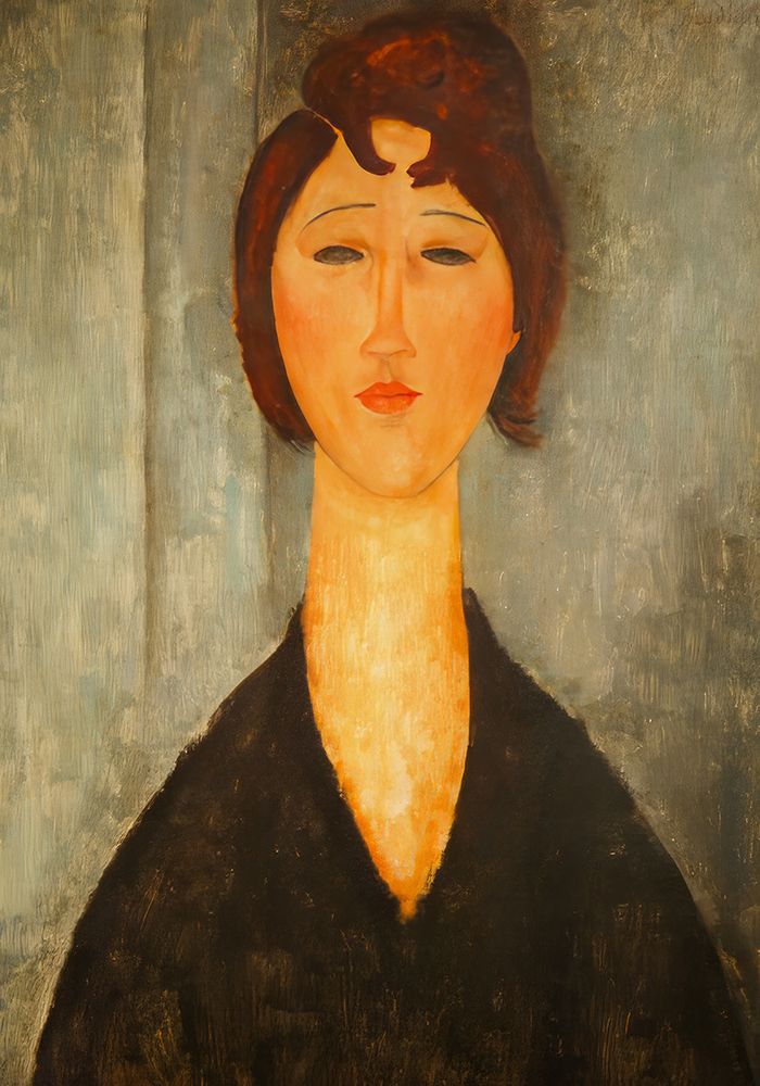 Wall Art Painting id:619673, Name: Portrait of a Young Woman 1918, Artist: Modigliani, Amedeo