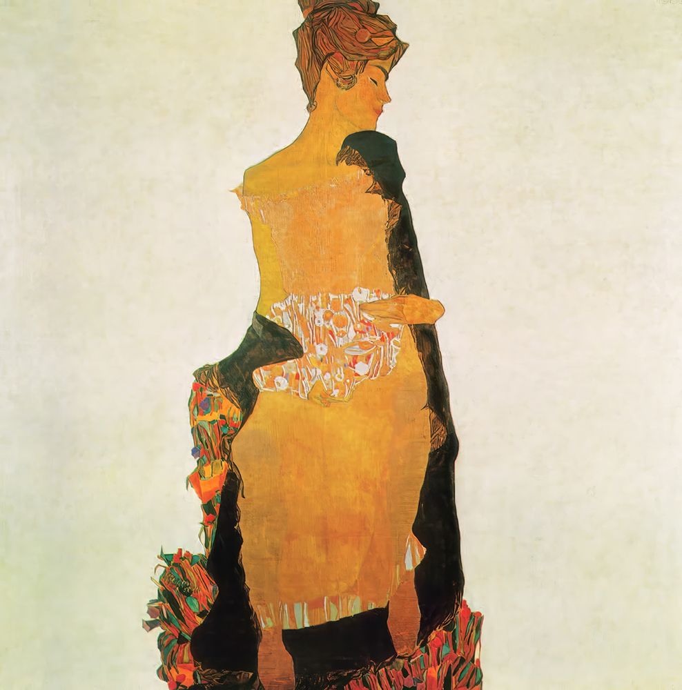 Wall Art Painting id:646132, Name: Portrait of Gerti Schiele 1909, Artist: Schiele, Egon