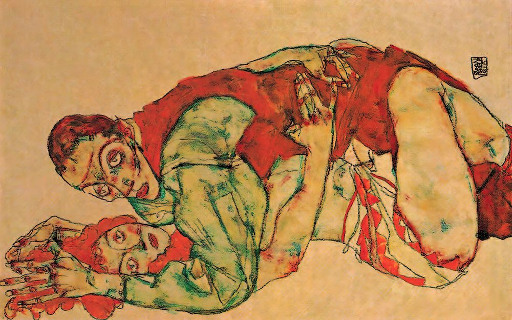 Wall Art Painting id:646173, Name: Coitus 1915, Artist: Schiele, Egon