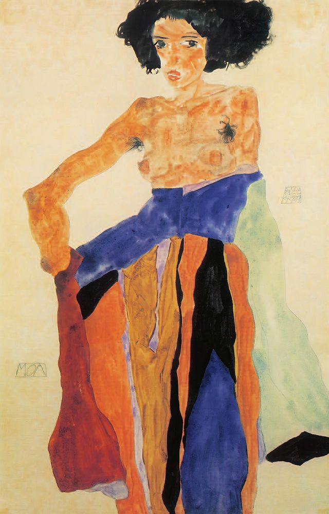 Wall Art Painting id:646187, Name: Moa 1911, Artist: Schiele, Egon