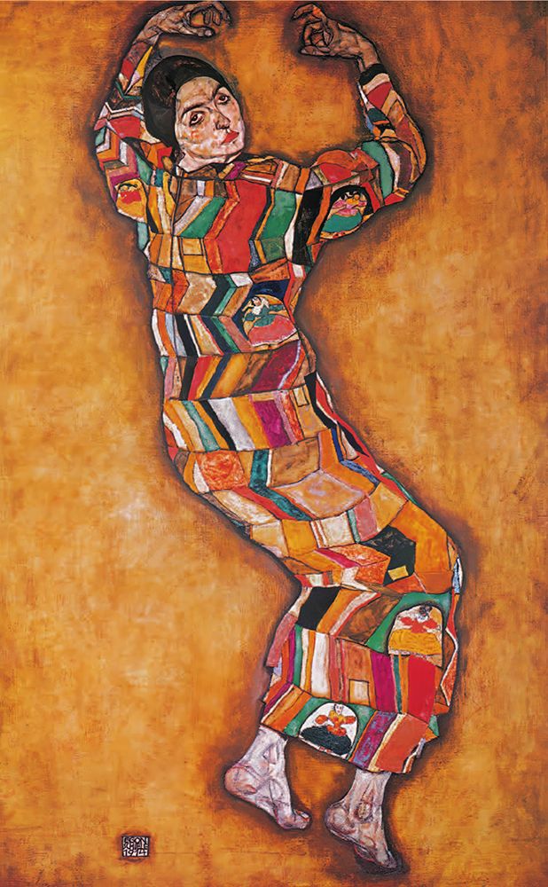 Wall Art Painting id:646194, Name: Portrait of Friederike Maria Beer 1914, Artist: Schiele, Egon