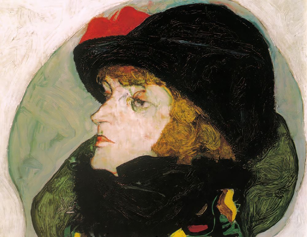 Wall Art Painting id:646196, Name: Portrait of Ida Roessler 1912, Artist: Schiele, Egon