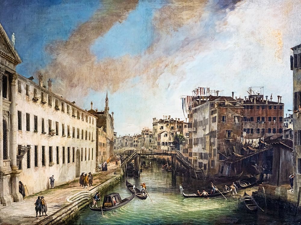 Wall Art Painting id:691808, Name: Il Rio dei Mendicanti, Artist: Canaletto