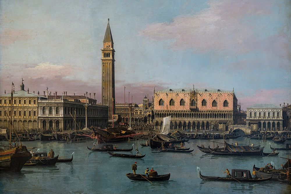 Wall Art Painting id:691811, Name: Piazzetta and Riva degli Schiavoni Venice, Artist: Canaletto