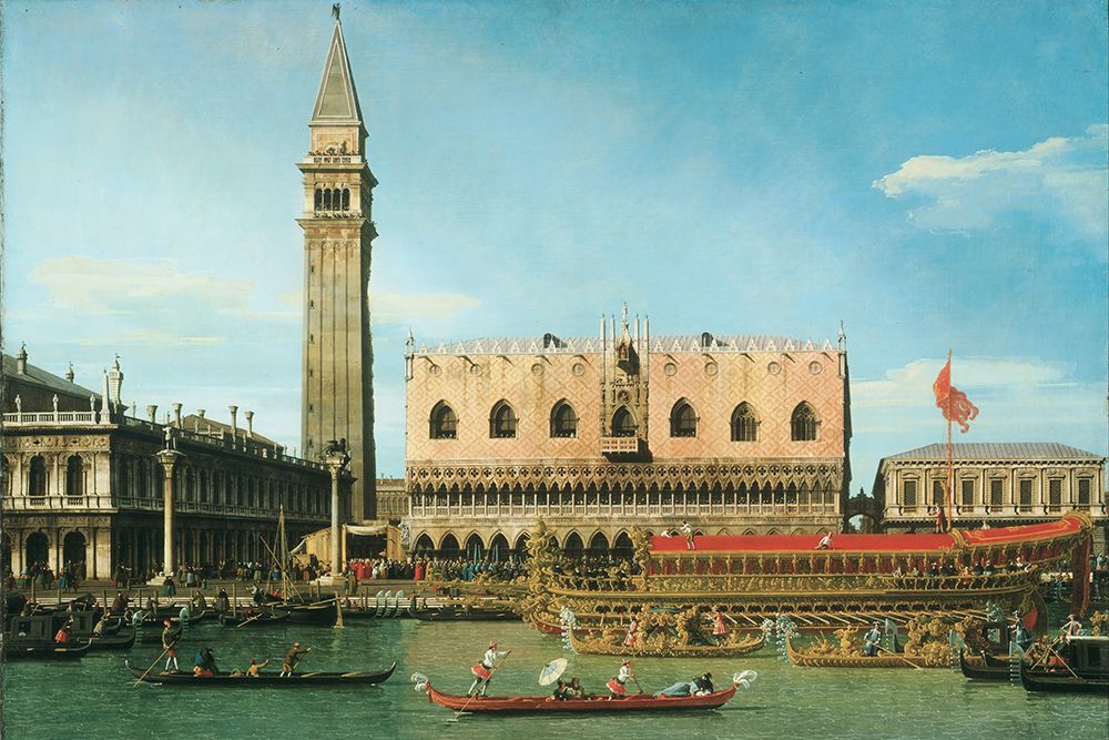 Wall Art Painting id:691812, Name: The Bucintoro at the Molo on Ascension Day, Artist: Canaletto