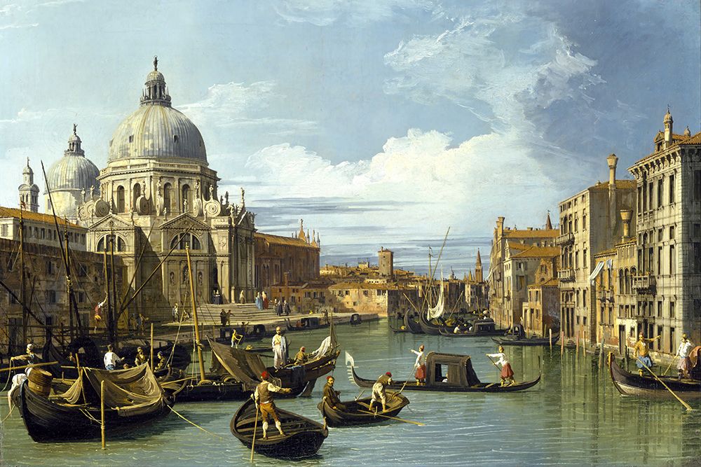 Wall Art Painting id:691815, Name: The Entrance to the Grand Canal Venice, Artist: Canaletto