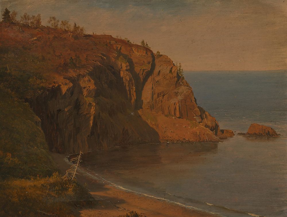 Wall Art Painting id:730020, Name: Coast of Grand Manan Island, Canada 1851, Artist: Church, Frederic Edwin