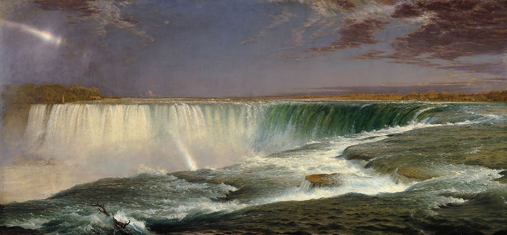 Wall Art Painting id:730083, Name: Niagara 1857, Artist: Church, Frederic Edwin