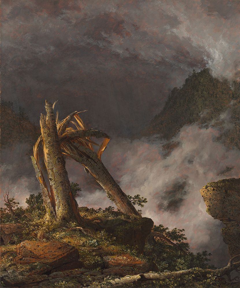 Wall Art Painting id:730102, Name: Storm in the Mountains 1847, Artist: Church, Frederic Edwin