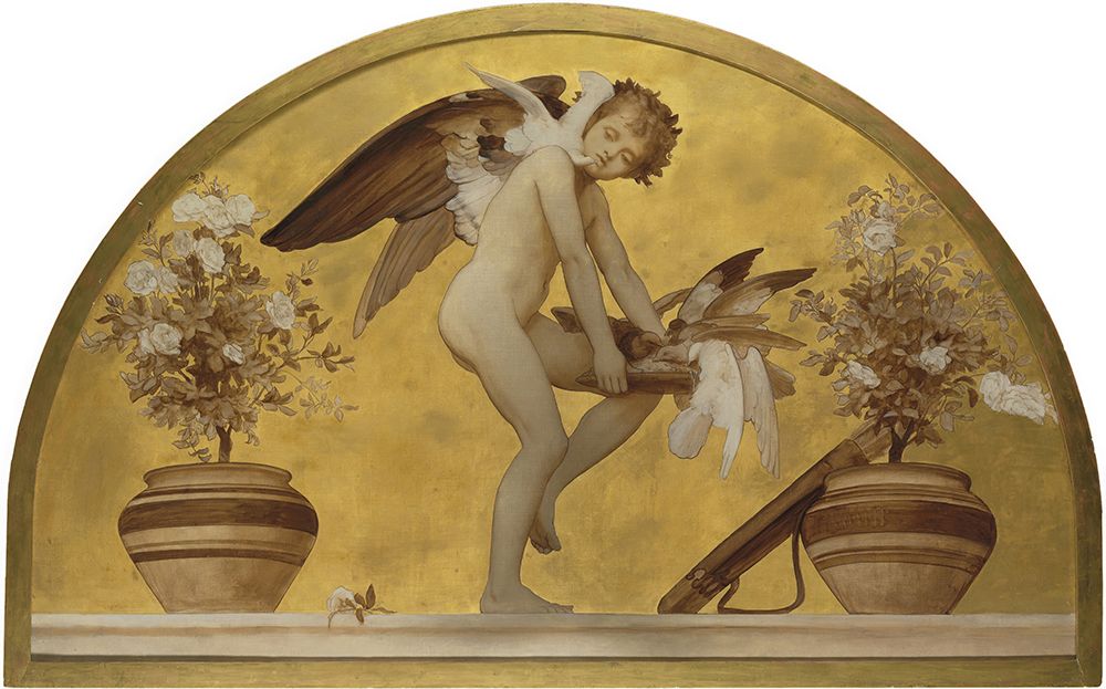 Art Print: Cupid and Doves