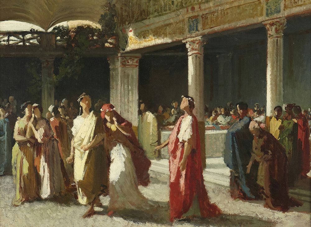 Art Print: Dramatic Scene in a Court