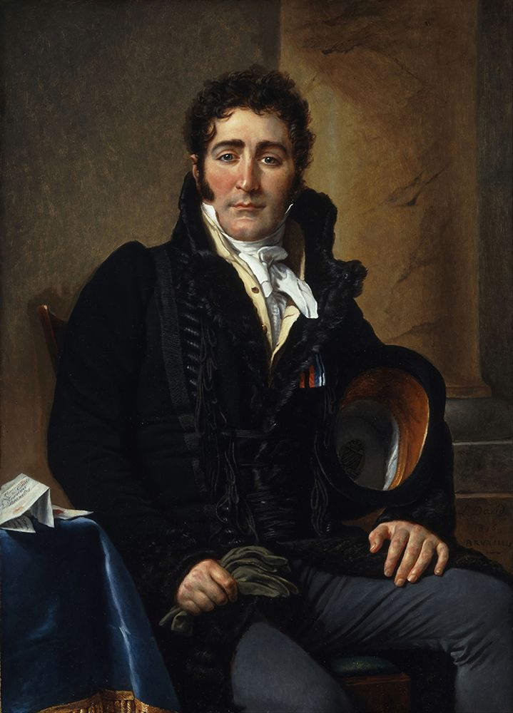 Wall Art Painting id:730741, Name: Portrait of the Comte de Turenne 1816, Artist: David, Jacques-Louis