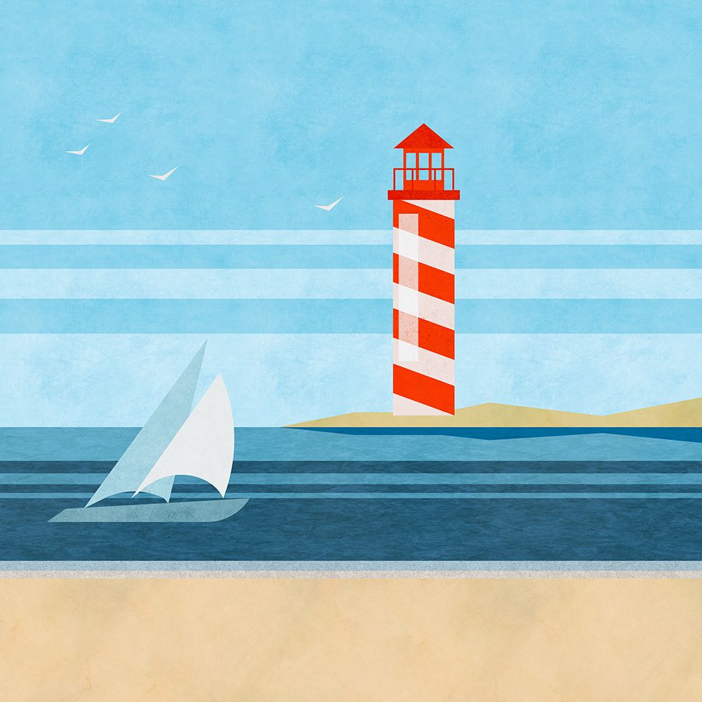 Wall Art Painting id:469978, Name: Cape Cod Lighthouse, Artist: Haase, Andrea