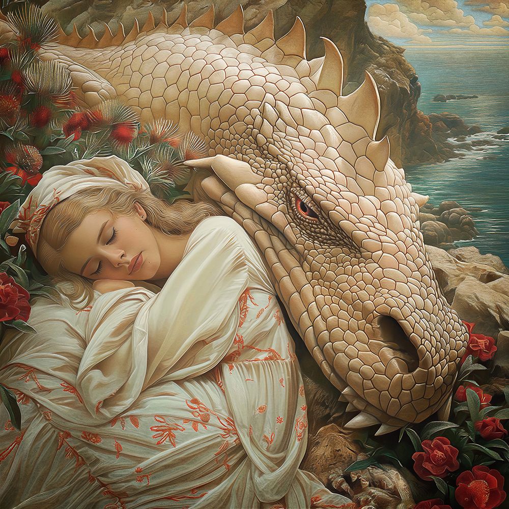 Wall Art Painting id:722860, Name: Dragon Dreams I, Artist: Hunziker, Steve