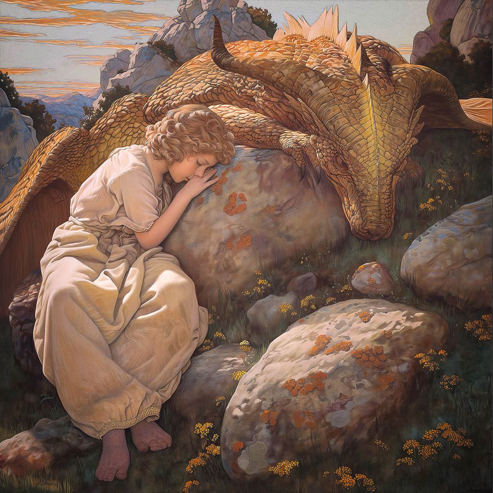 Wall Art Painting id:722863, Name: Dragon Dreams IV, Artist: Hunziker, Steve