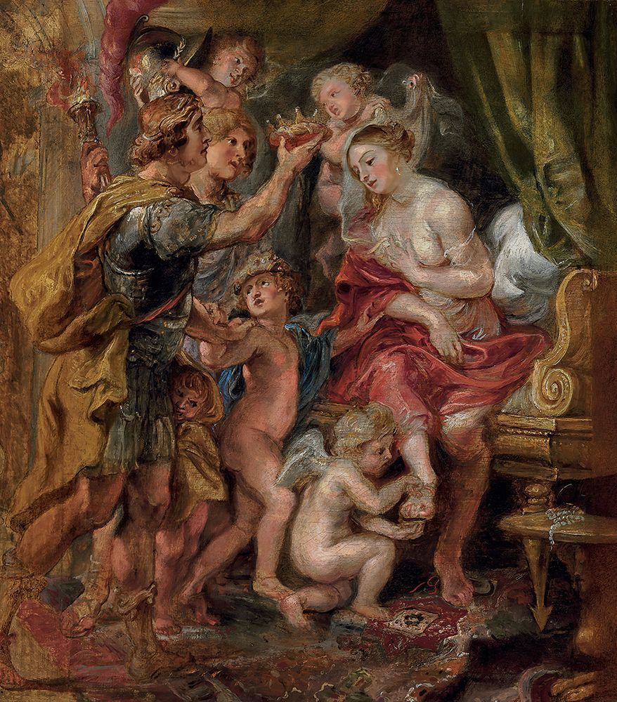 Wall Art Painting id:745262, Name: Alexander and Roxana, Artist: Rubens, Peter Paul