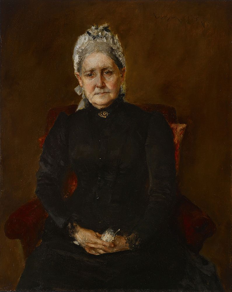 Wall Art Painting id:746208, Name: Portrait of My Mother, Sarah Swaim Chase 1892, Artist: Chase, William Merritt