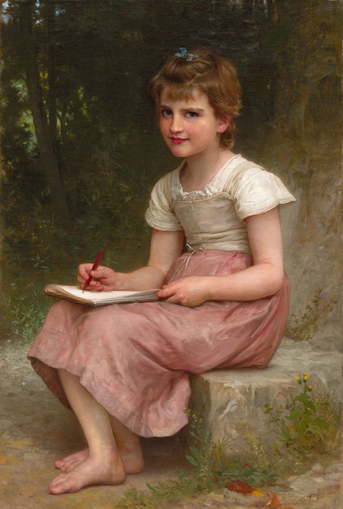 Wall Art Painting id:746279, Name: A Calling 1896, Artist: Bouguereau, William-Adolphe