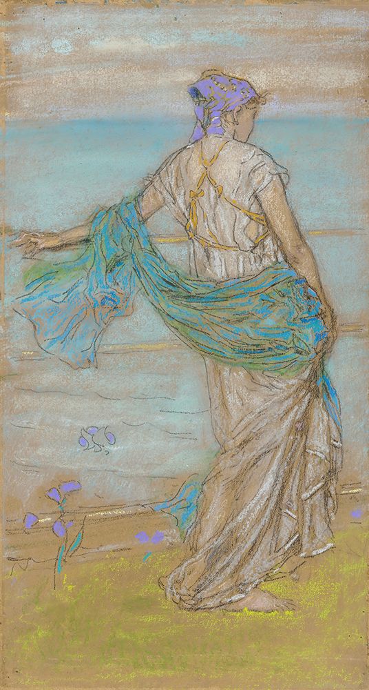 Wall Art Painting id:750024, Name: Annabel Lee 1885, Artist: Whistler, James McNeill