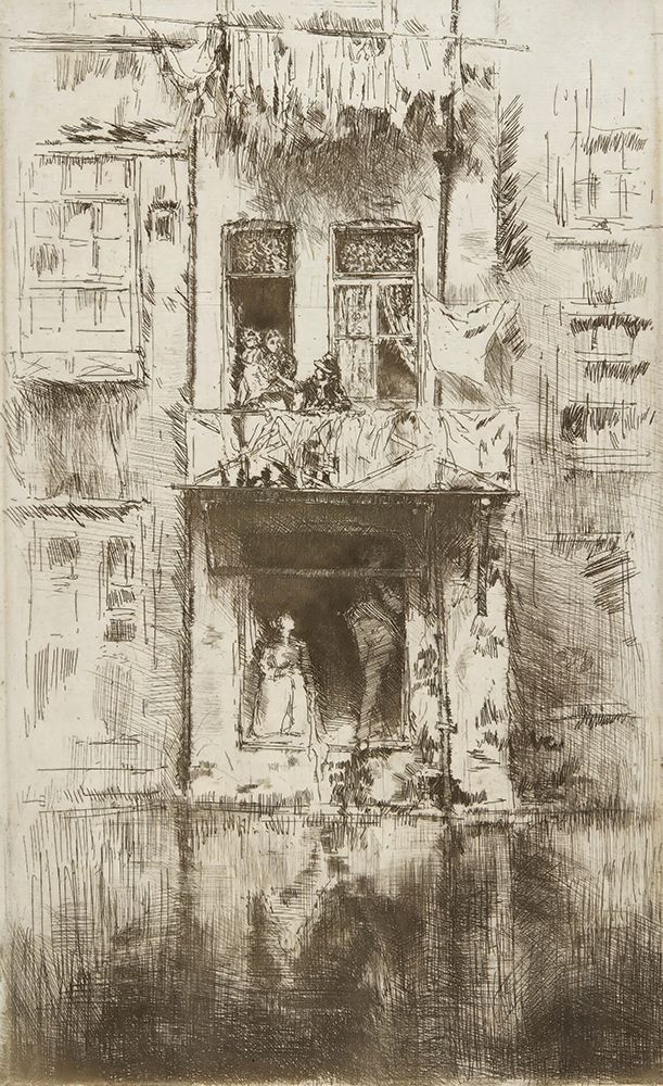 Wall Art Painting id:750033, Name: Balcony, Amsterdam 1889, Artist: Whistler, James McNeill