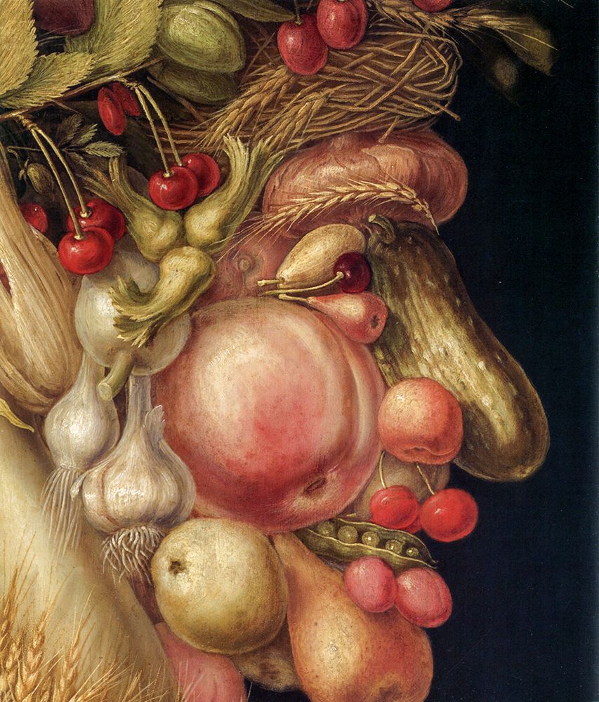Wall Art Painting id:763763, Name: Summer detail 1563, Artist: Arcimboldo, Giuseppe