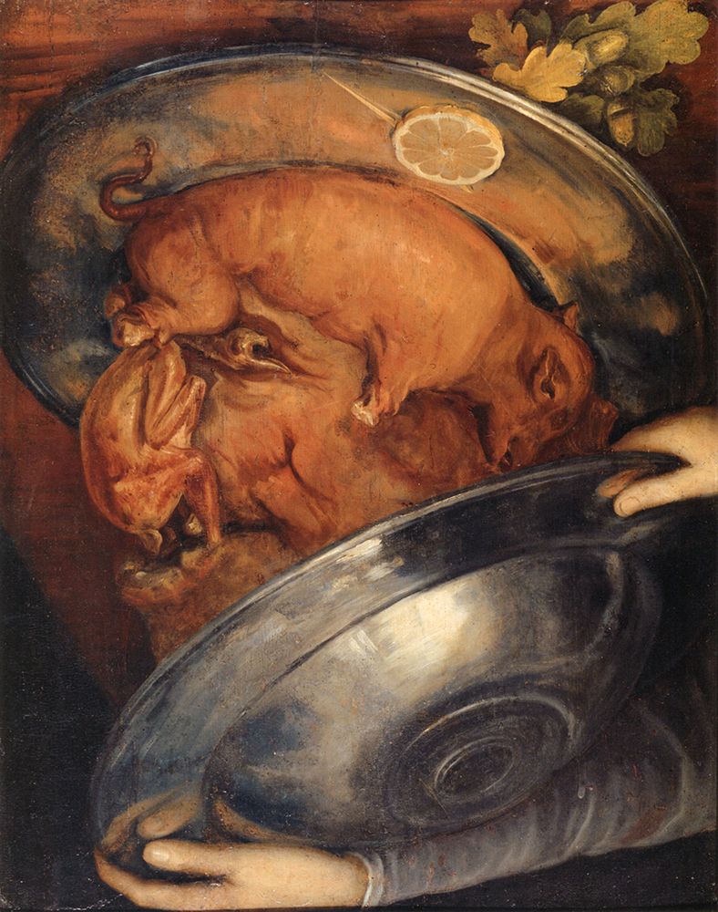 Wall Art Painting id:763768, Name: The Cook 2 ca 1570, Artist: Arcimboldo, Giuseppe