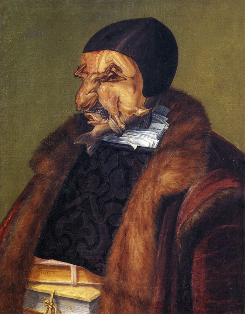 Wall Art Painting id:763769, Name: The Jurist 1566, Artist: Arcimboldo, Giuseppe