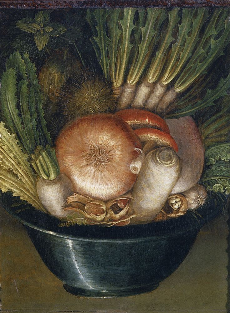 Wall Art Painting id:763771, Name: The Vegetable Gardener 1 ca 1587, Artist: Arcimboldo, Giuseppe