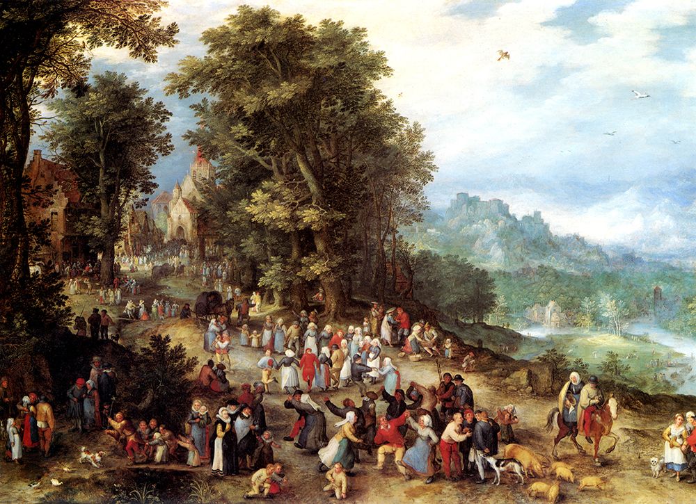 Art Print: A Flemish Fair 1600