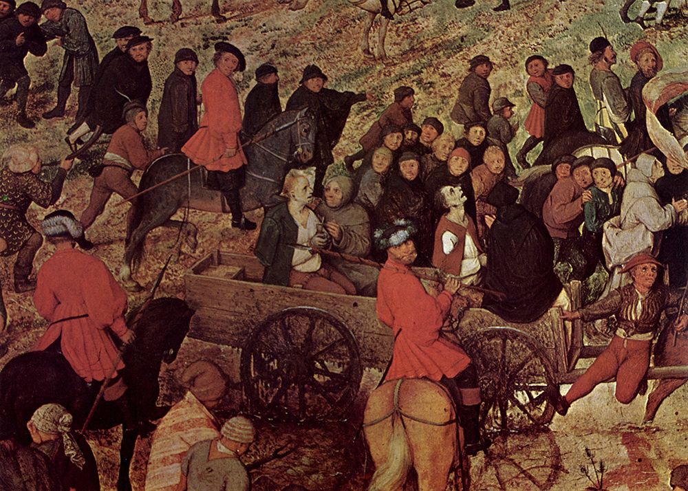 Art Print: The Procession to Calvary detail 2 1564