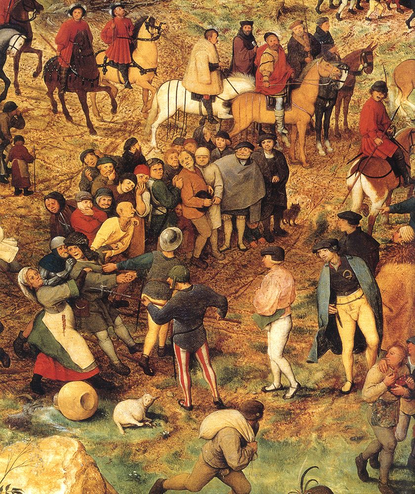 Art Print: The Procession to Calvary detail 5 1564