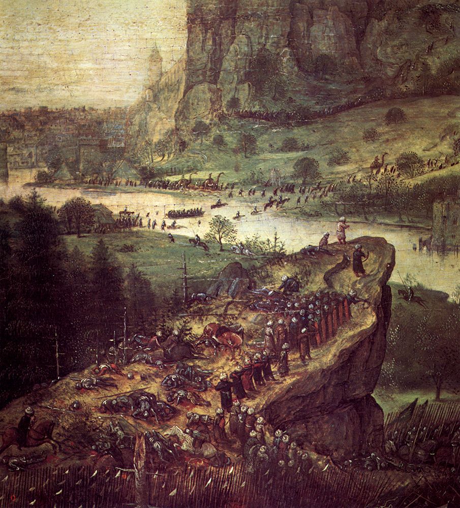 Art Print: The Suicide of Saul detail 1562