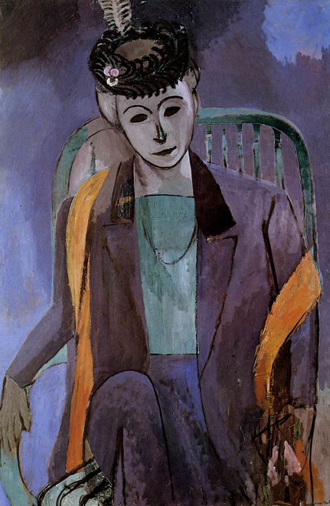 Wall Art Painting id:764486, Name: Madame Matisse 1 1913, Artist: Matisse, Henri