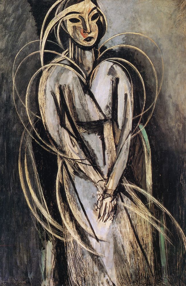 Wall Art Painting id:764488, Name: Mademoiselle Yvonne Landsberg 1914, Artist: Matisse, Henri