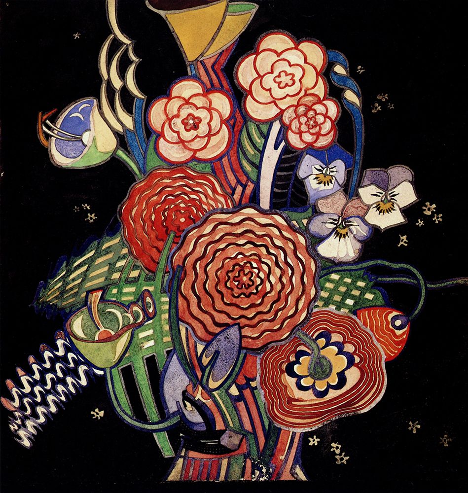 Wall Art Painting id:764565, Name: Basket of Flowers, Artist: Mackintosh, Charles Rennie