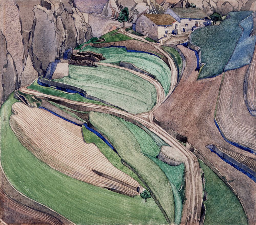 Wall Art Painting id:764595, Name: Mont Alba 1925, Artist: Mackintosh, Charles Rennie