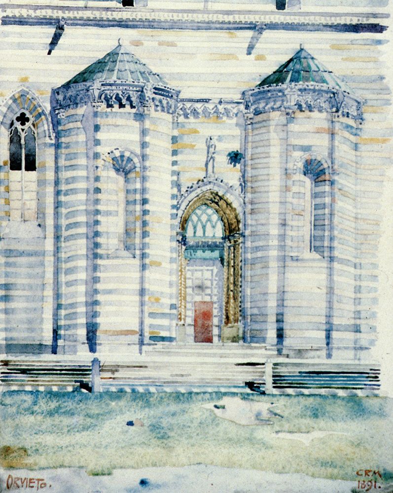 Wall Art Painting id:764600, Name: Orvieto Cathedral 1891, Artist: Mackintosh, Charles Rennie