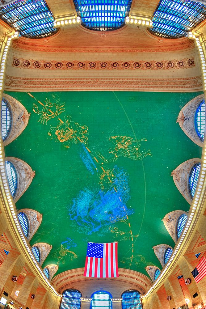 Wall Art Painting id:646319, Name: Grand Central Ceiling, Artist: Silver, Richard