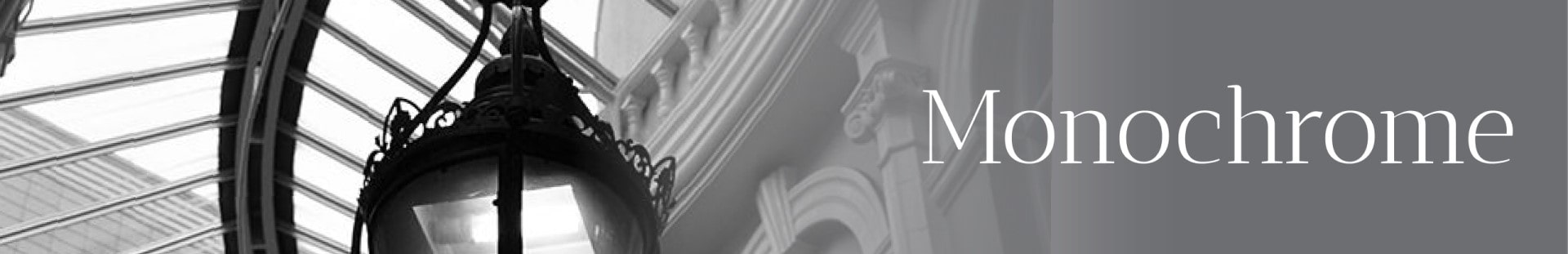 Monochrome banner