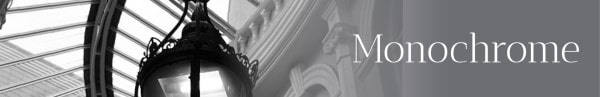 Monochrome banner