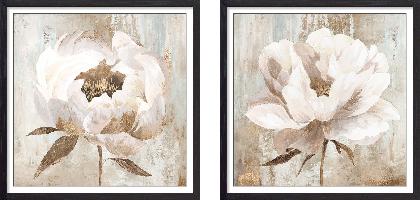 Set of wall art painting,Ebony Floral
