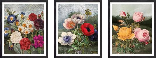 Set of wall art painting,Botanical Landscape