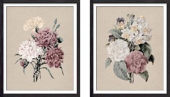 Set of wall art painting,Antique Botanical