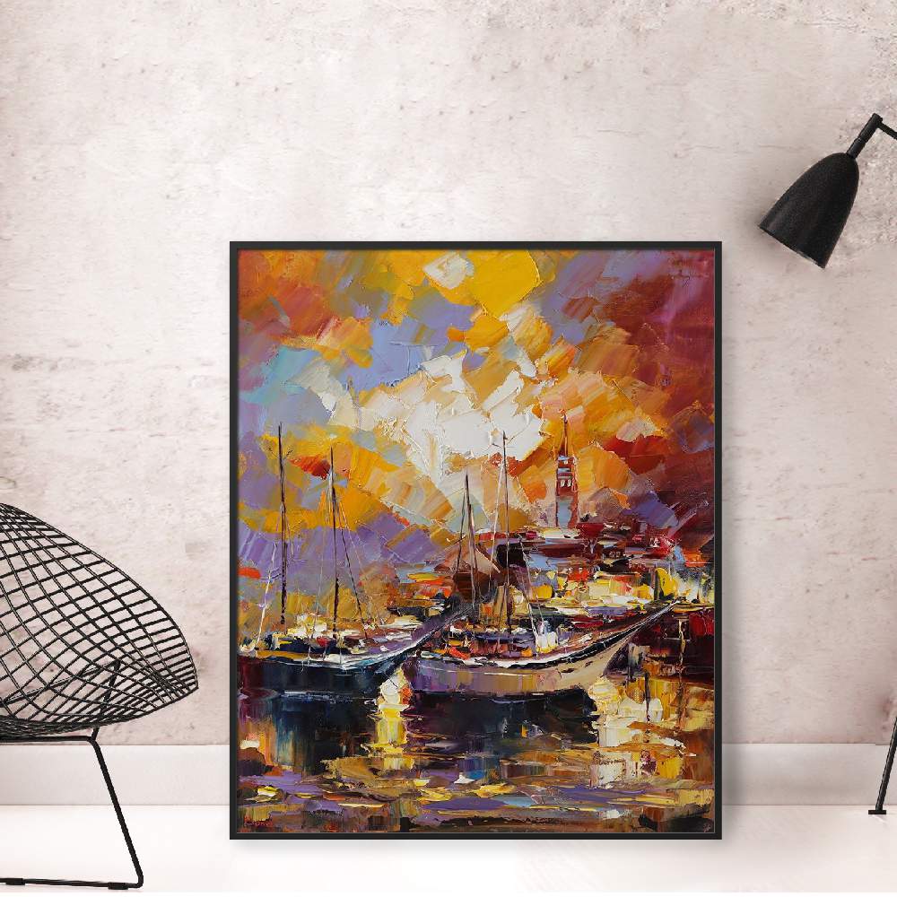 Set of wall art painting,Summer Wind