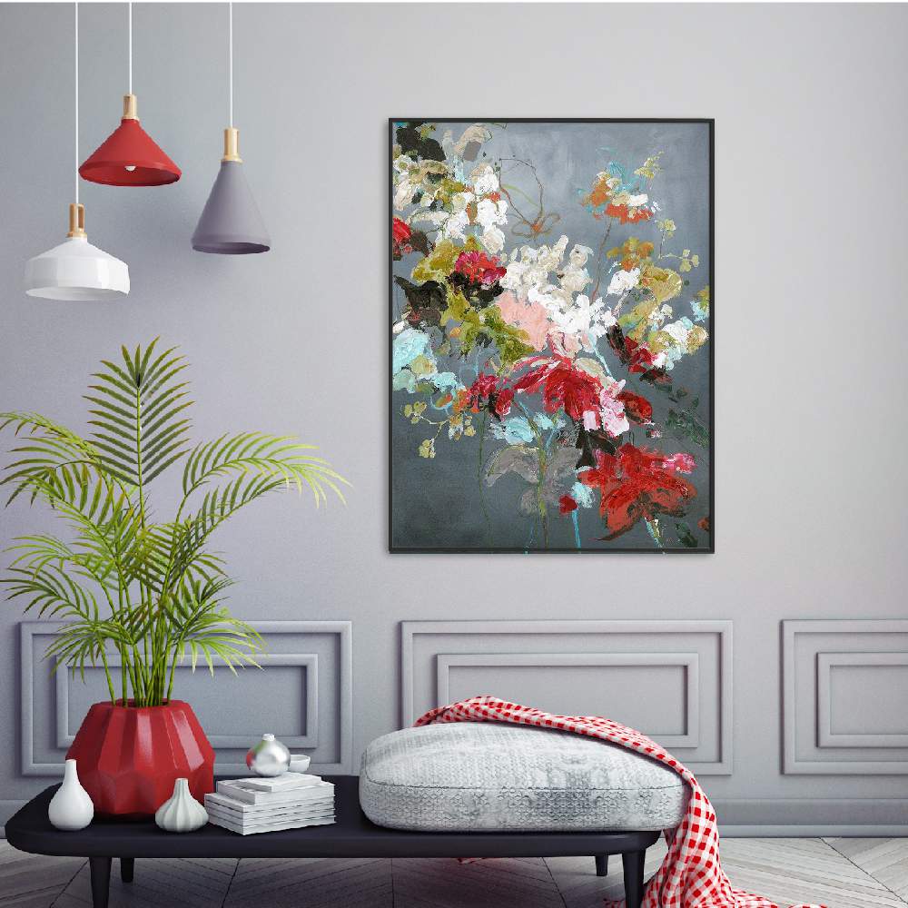 Set of wall art painting,Abstract Floral 